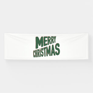 Lona Banner de vinilo de Feliz Navidad 2.5x8