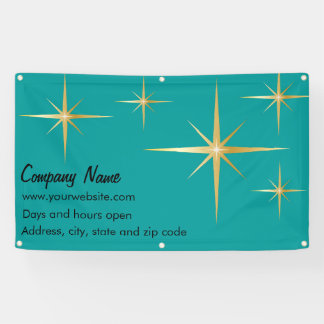 Lona Banner de vinilo retro Starburst, 3' x 5'