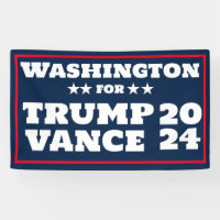 Banner de Washington para Trump Vance 2024