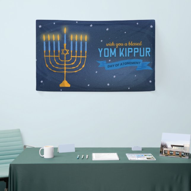 Lona Banner de Yom Kippur (Feria)