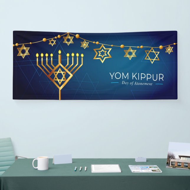 Lona Banner de Yom Kippur (Feria)