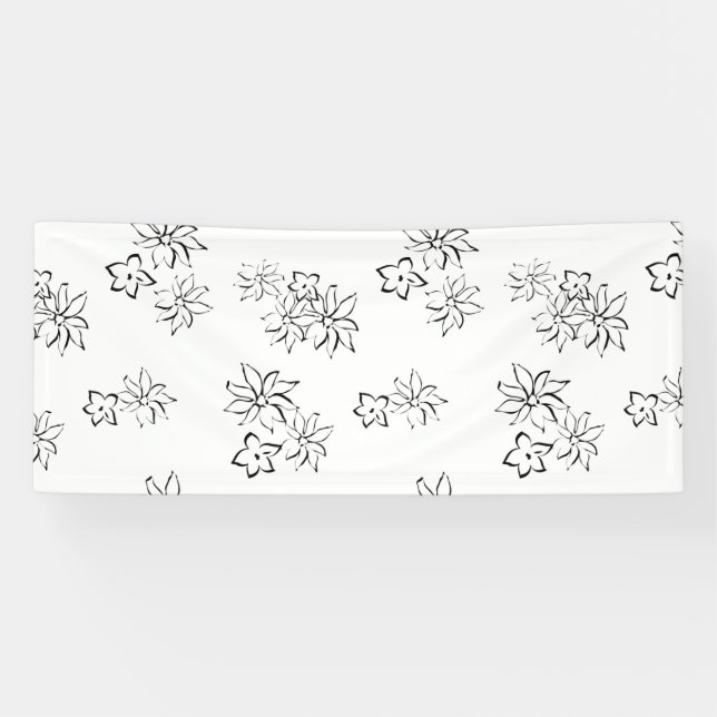Lona Banner decorativo y gris mareado (Horizontal)