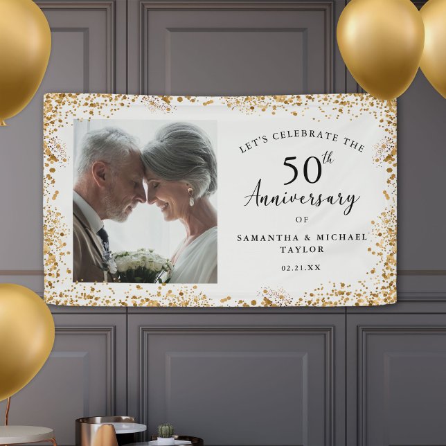 Lona Banner del 50° Aniversario del Boda del Oro (Subido por el creador)