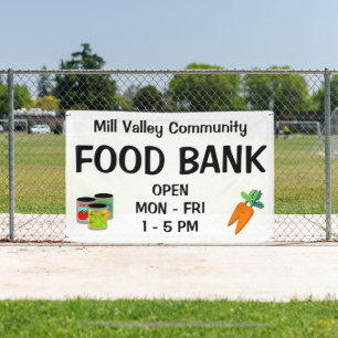 Lona Banner del Banco de Alimentos de personalizado