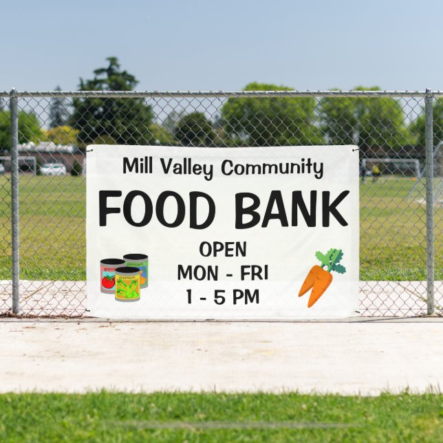 Lona Banner del Banco de Alimentos de personalizado (in situ)