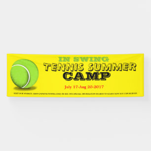 Lona Banner del campamento de verano de tenis