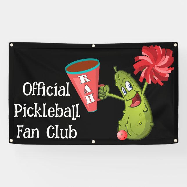 Lona Banner del club de fans de las pelotas (Horizontal)