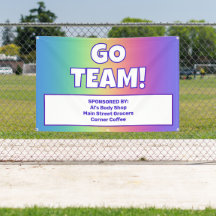 Banner del equipo arcoiris personalizado