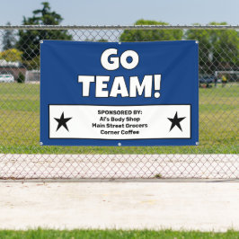 Lona Banner del equipo azul oscuro del personalizado