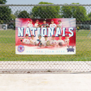 Lona Banner del equipo de béisbol - Personalizado y Edi