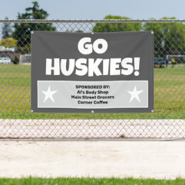 Lona Banner del equipo de personalizado Gray