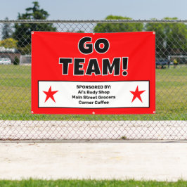 Lona Banner del equipo de Red Go del personalizado