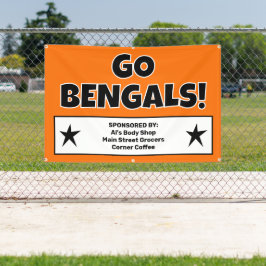 Lona Banner del equipo deportivo del Naranja personaliz