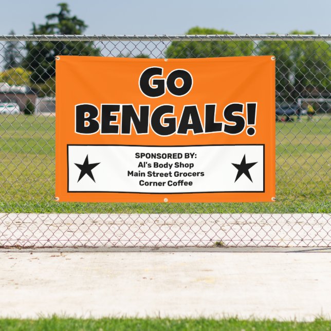 Lona Banner del equipo deportivo del Naranja personaliz (in situ)