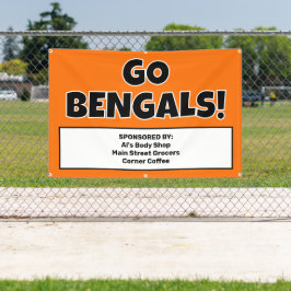 Lona Banner del equipo deportivo del Naranja personaliz