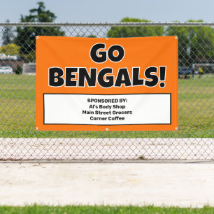 Lona Banner del equipo deportivo del Naranja personaliz