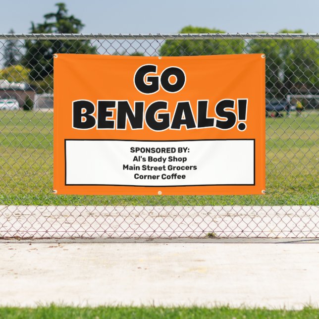 Lona Banner del equipo deportivo del Naranja personaliz (in situ)