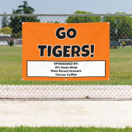 Lona Banner del equipo deportivo del Naranja personaliz