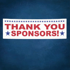 Lona Banner del evento Gracias a los patrocinadores