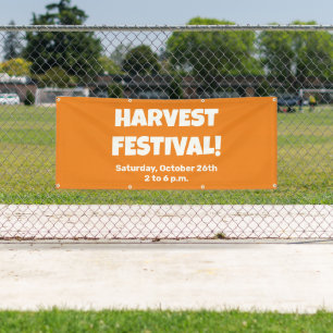 Lona Banner del Festival de la Cosecha personalizado
