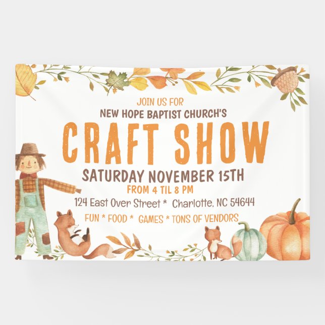 Lona Banner del festival de otoño (Horizontal)