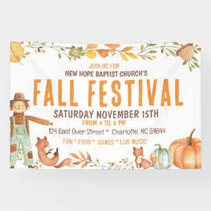 Lona Banner del festival de otoño