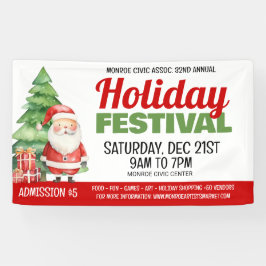 Lona Banner del Festival de Vacaciones