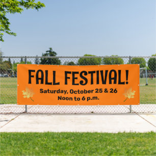 Lona Banner del Festival personalizado otoño