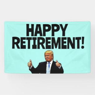 LONA BANNER DEL FIESTA DE JUBILACIÓN DE TRUMP