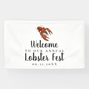 Lona Banner del Fiesta del Festival de Bogavantes