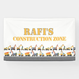 Lona banner del fiesta upsherin de construcción