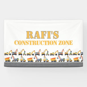 Lona banner del fiesta upsherin de construcción
