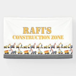 Lona banner del fiesta upsherin de construcción