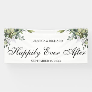 Lona Banner del Rótulo del Boda de color de agua Eucaly