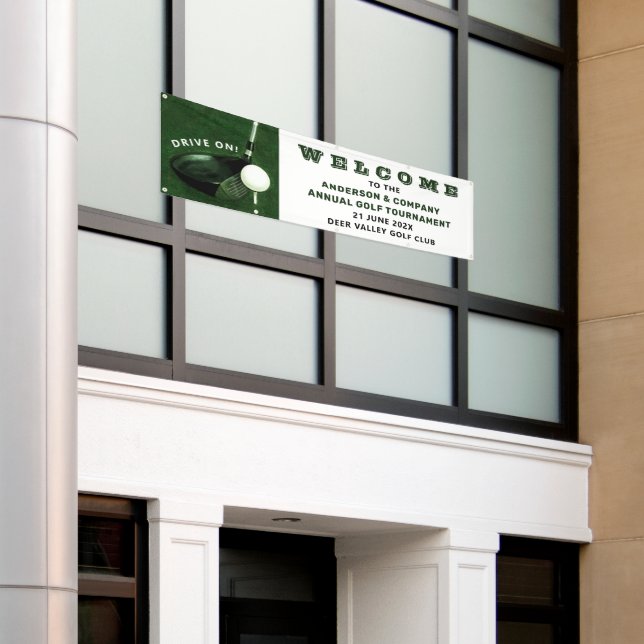 Lona Banner del torneo de golf (Edificio exterior)