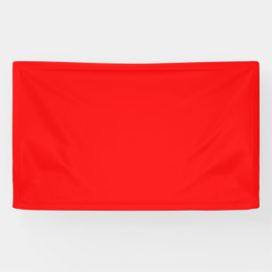 Lona Banner en blanco de 3' x 5' con fondo de color roj