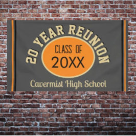 Lona Banner especial de reunión de clase de 20 años