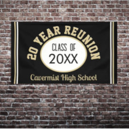 Lona Banner especial de reunión de clase de 20 años