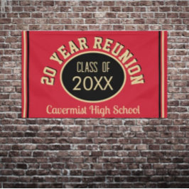Lona Banner especial de reunión de clase de 20 años