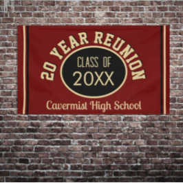 Lona Banner especial de reunión de clase de 20 años