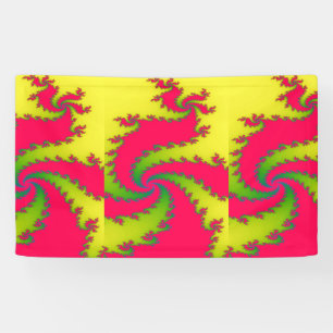 Lona Banner fractal de dragón chino de año nuevo