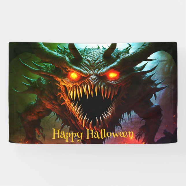 Lona Banner gigante de Halloween (Horizontal)