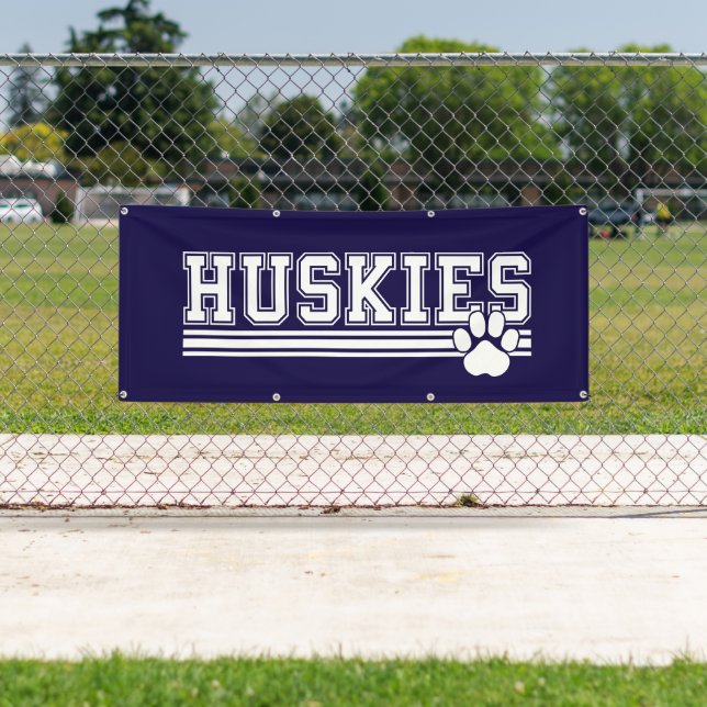 Lona Banner-Huskies al aire libre (In situ)