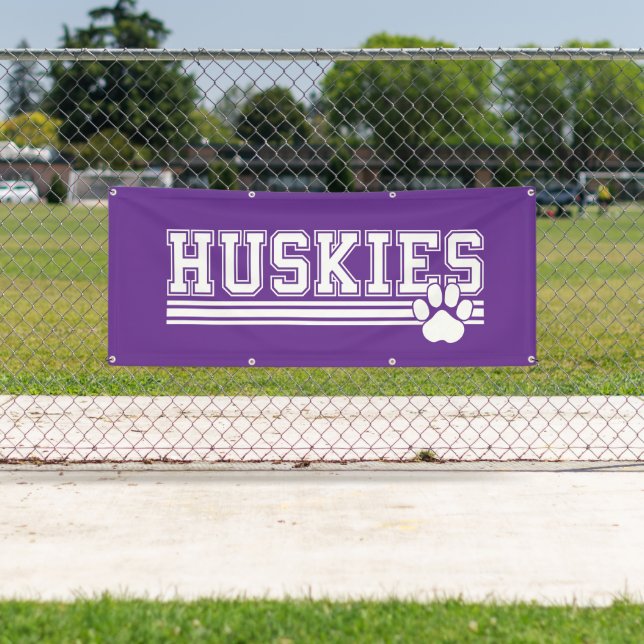 Lona Banner-Huskies al aire libre (In situ)