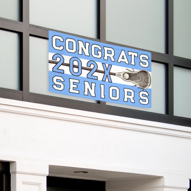 Lona Banner Lacrosse Senior Night Light-Blue (Edificio exterior)