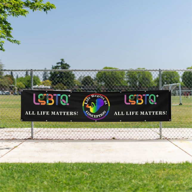 Lona Banner LGBTQ+ Pro-Life (In situ)