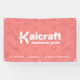 Lona Banner mínimo para arte y artesanías