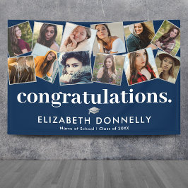 Lona Banner moderno de Collage de fotos de graduación d
