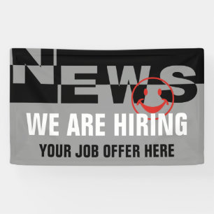 Lona Banner moderno de NOTICIAS + tu trasero. e ideas