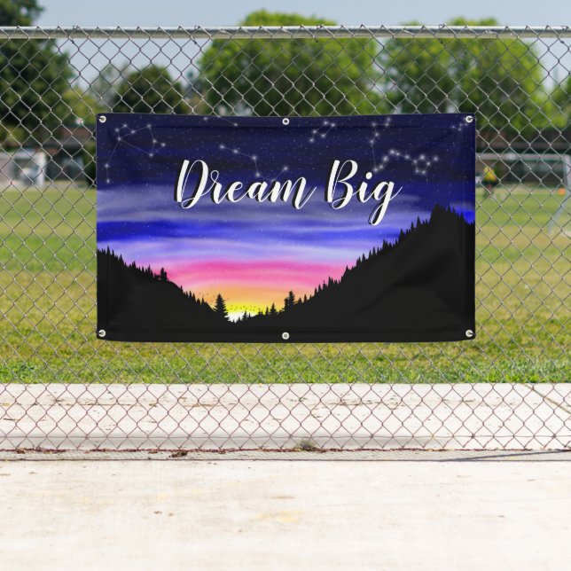 Lona Banner nocturno de diamantes (In situ)